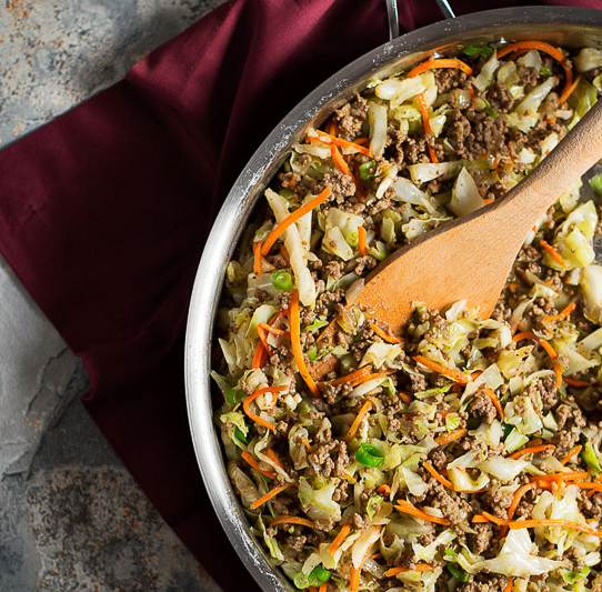 egg roll in a bowl