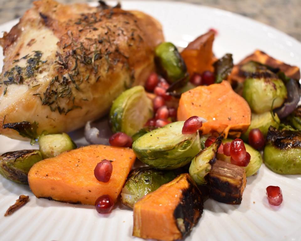 fall chicken and vegetables