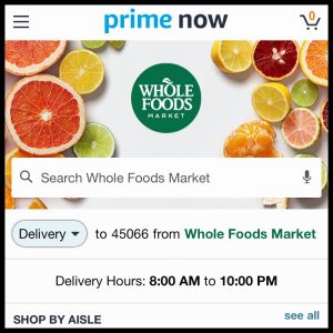 prime now shopping