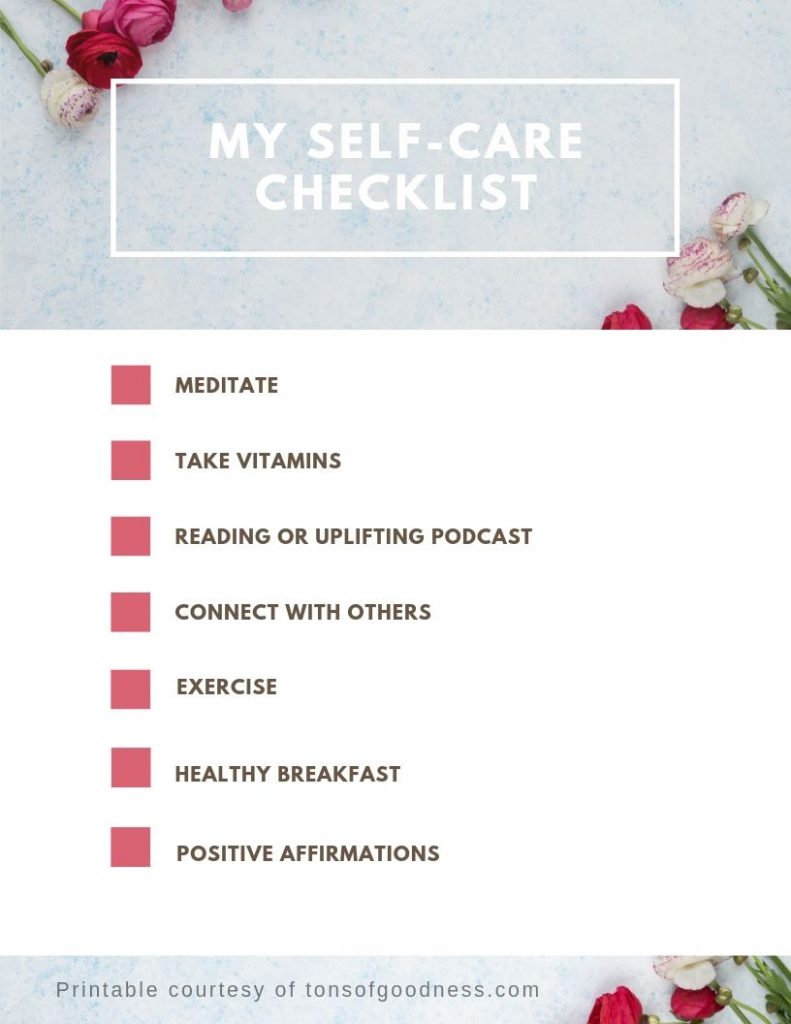 self-care checklist