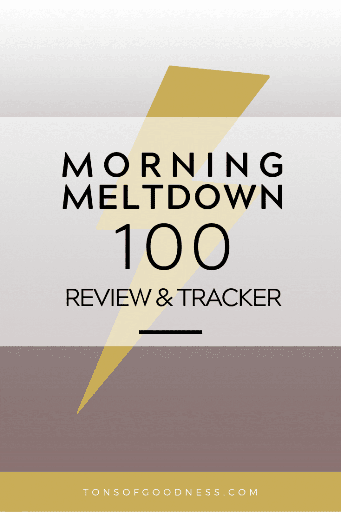 Morning Meltdown 100 Review Tracking Sheets Tons Of Goodness