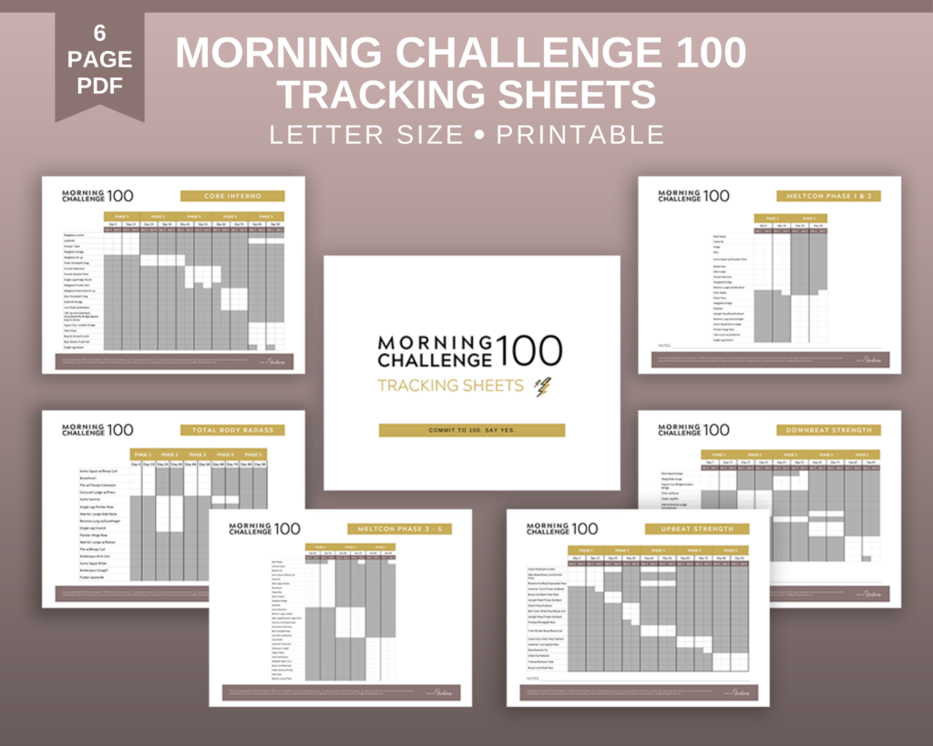 Morning Meltdown 100 Tracking Sheets ⋆ Tons of Goodness