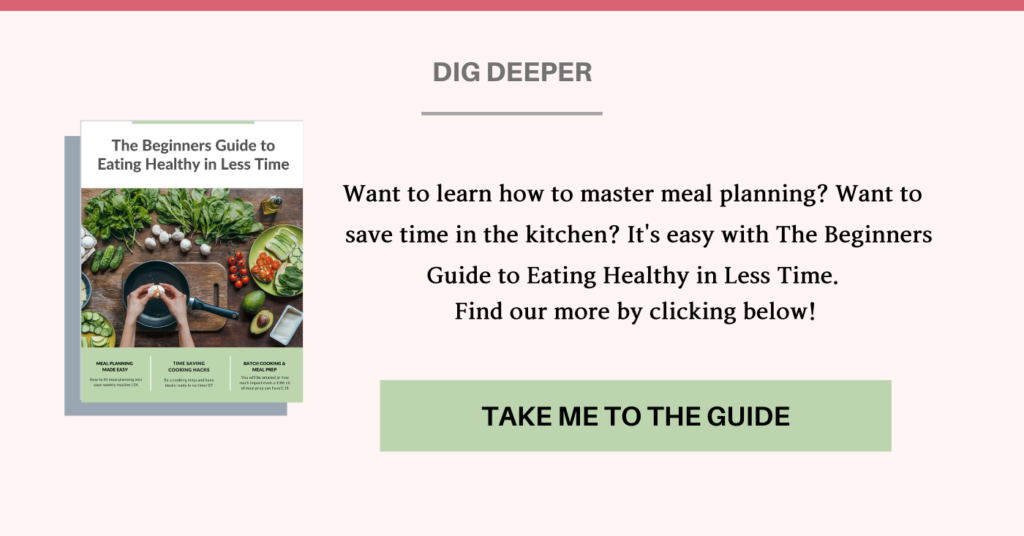 go to the beginners guide to eating healthy in less time