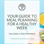 meal planning for a healthy week