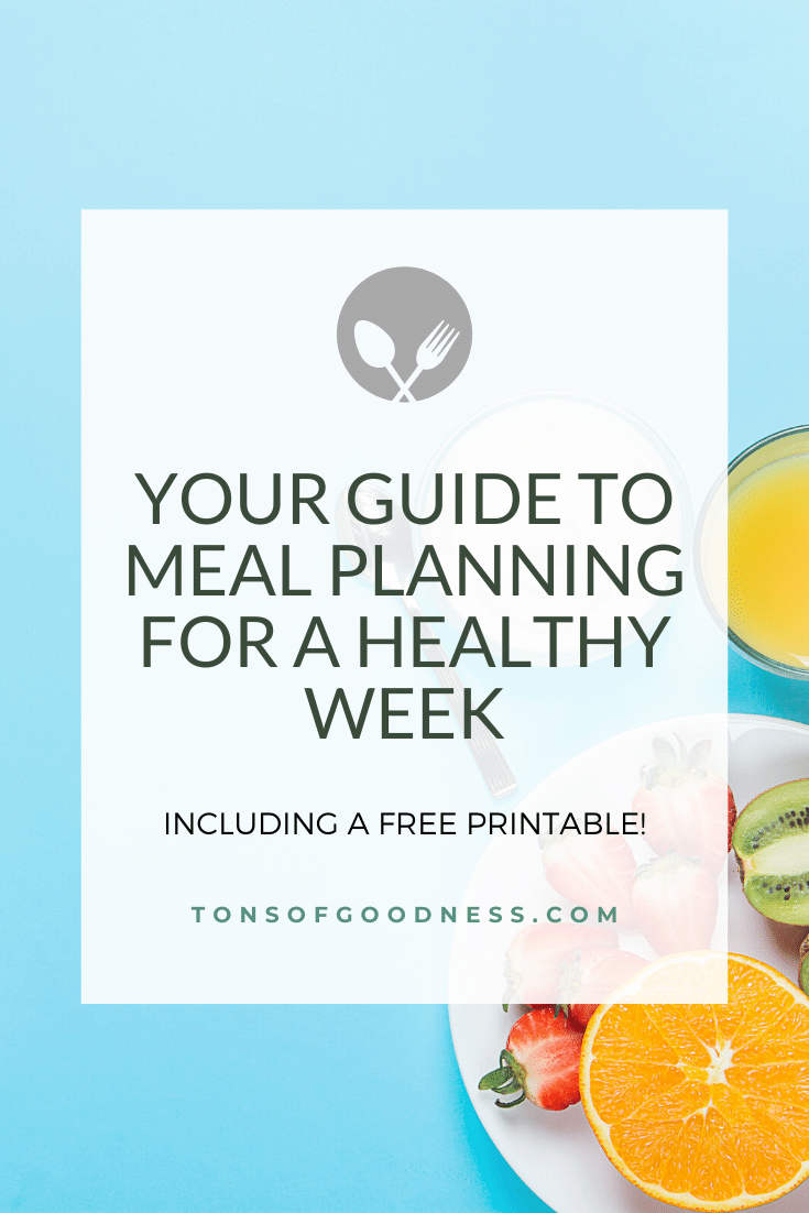 meal planning for a healthy week