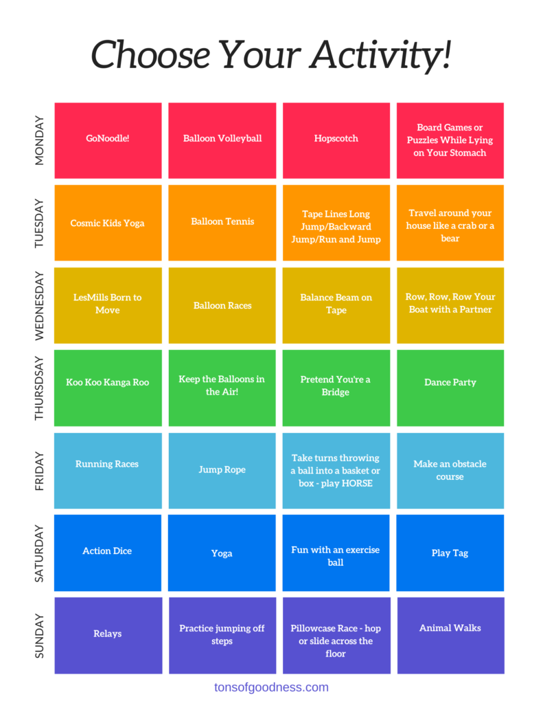 choose your activity