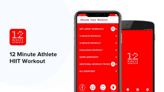 12 minute athlete app for HIIT workouts