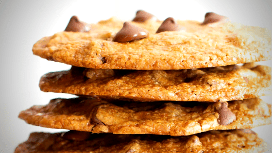 Thin & Crispy Vegan Chocolate Chip Cookies (Gluten Free, Dairy-Free)