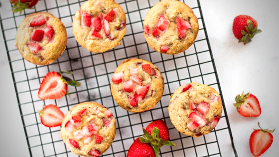 Best Healthy Strawberry Muffins | Paleo and Sugar-Free