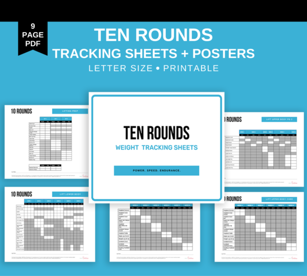 10 rounds tracking sheets