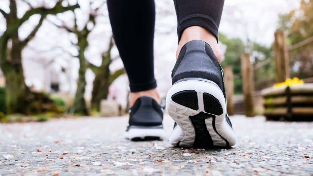 walking shoes representing tips for getting the most out of walking